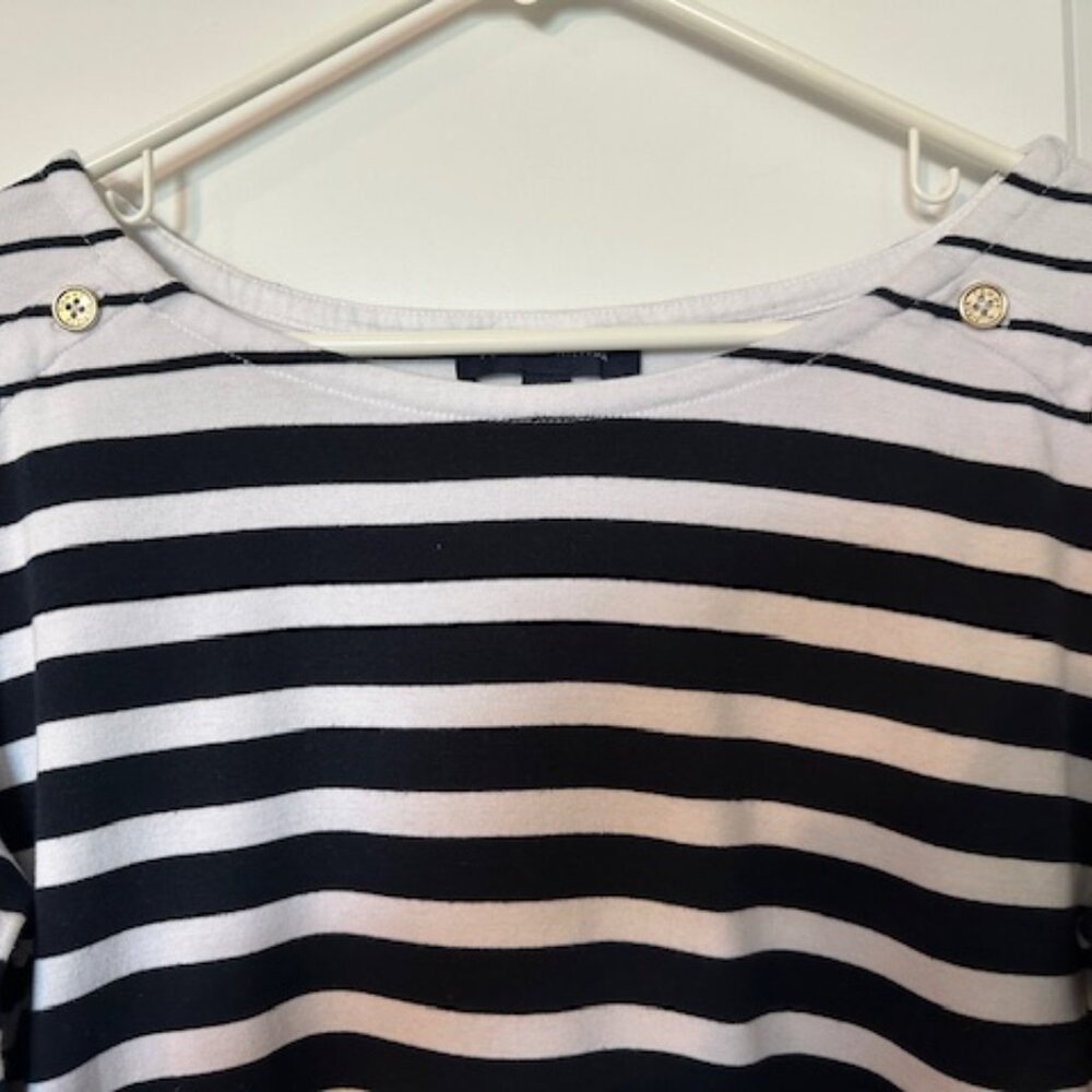 TOMMY HILFIGER RED, WHITE AND BLUE STRIPE TOP - Picture 3 of 5